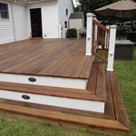 Ridge -  Deck with Corner Stairs